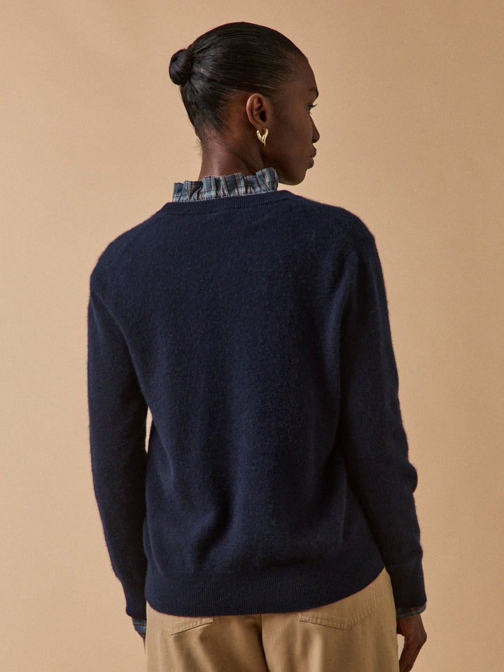 Solène | Gilet boutonné en cachemire