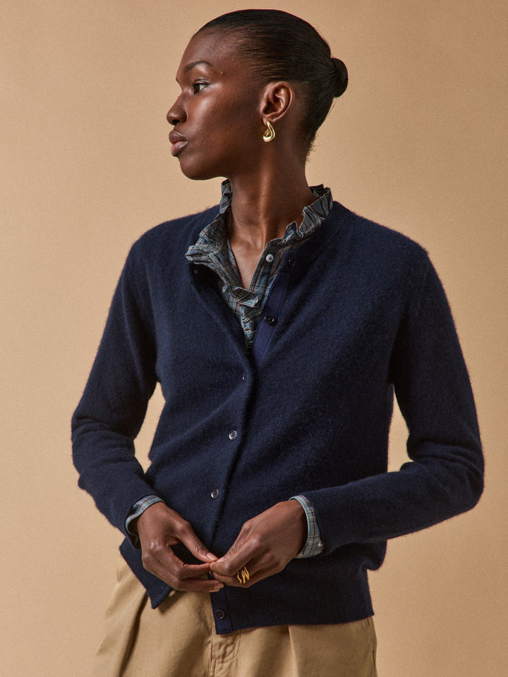 Solène | Gilet boutonné en cachemire