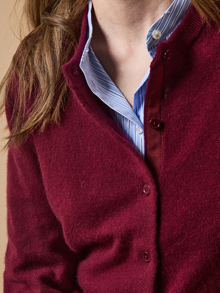 Amandine | Gilet boutonné en cachemire