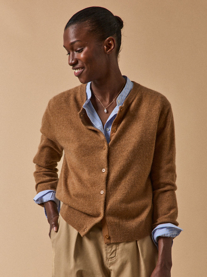 Amélie | Gilet boutonné en cachemire