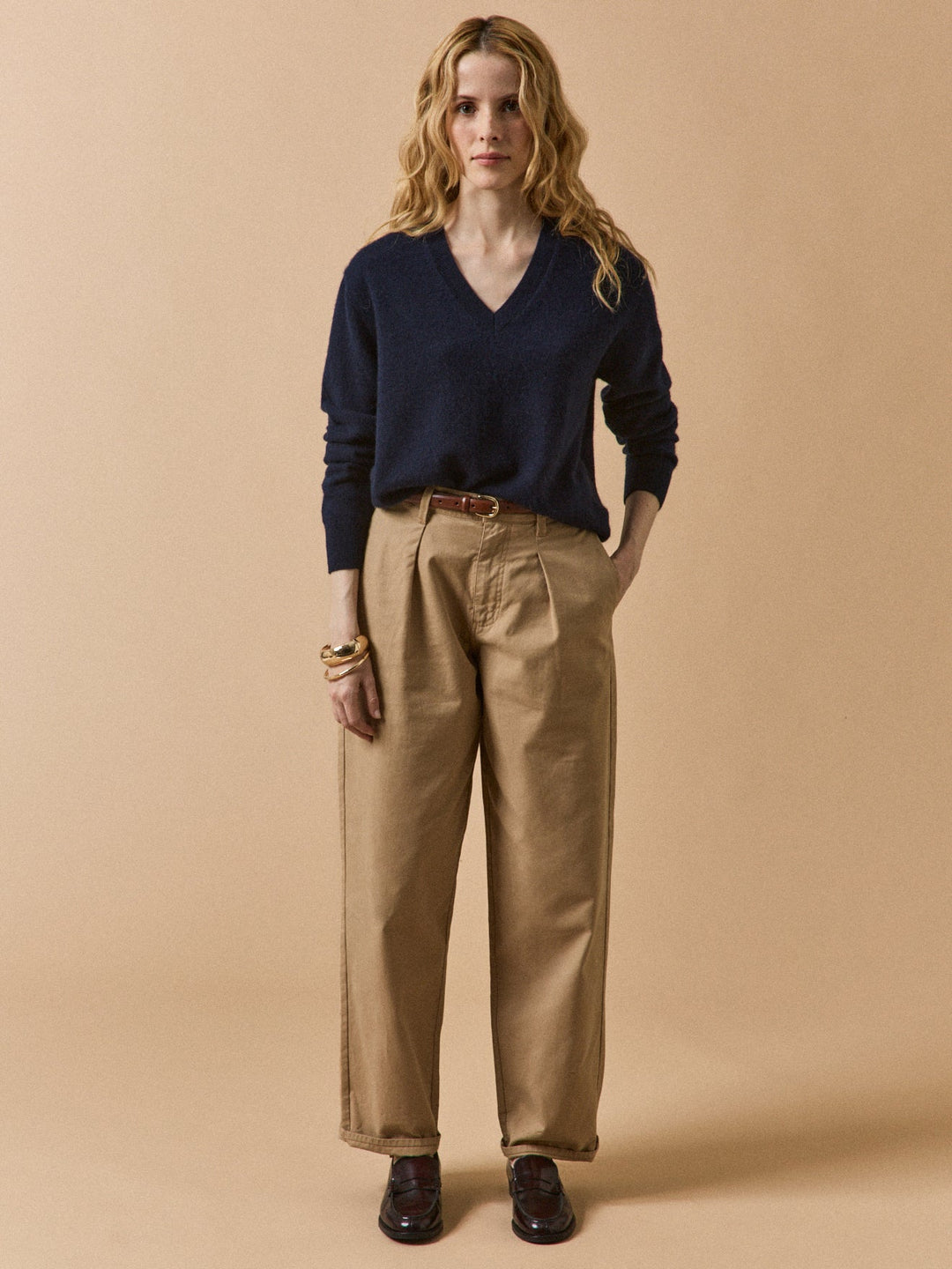 Mathilde | Pull col V en cachemire