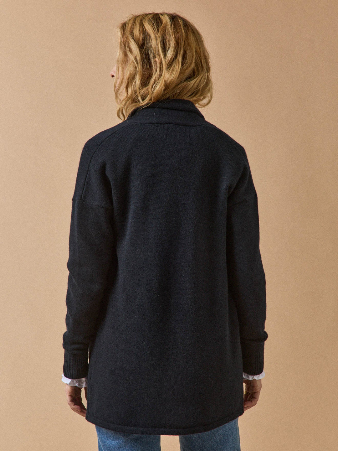 Camille | Gilet à pans en laine et cachemire