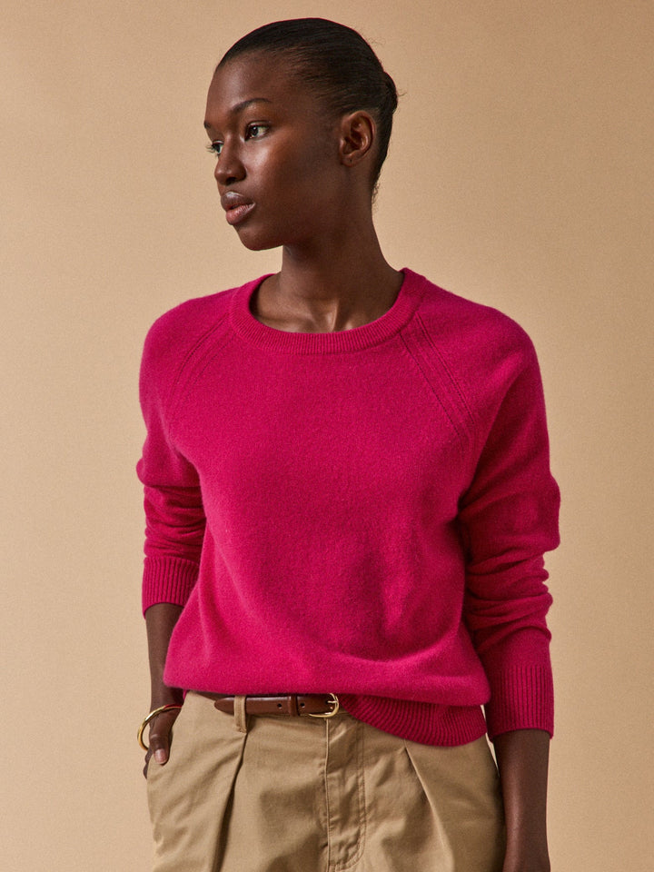 Véronique | Pull col rond en cachemire