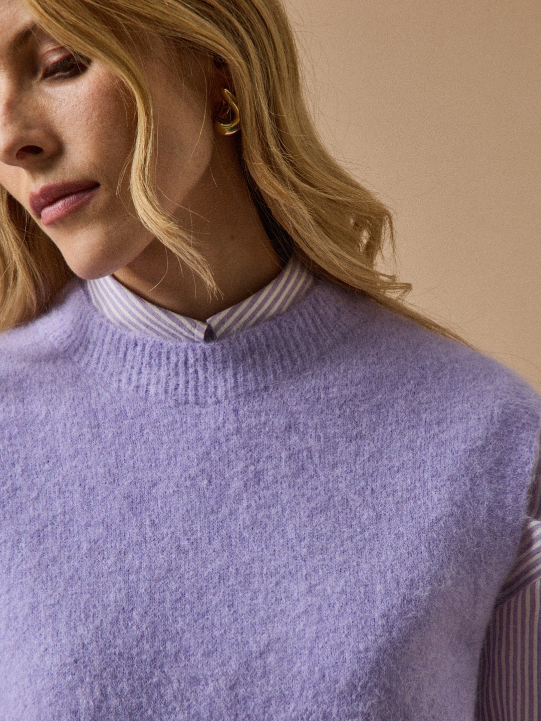 Élodie | Pull sans manches en mélange d’alpaga