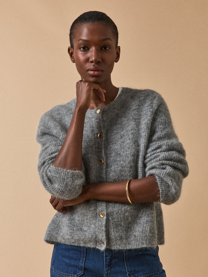 Clémence | Gilet en laine et mohair