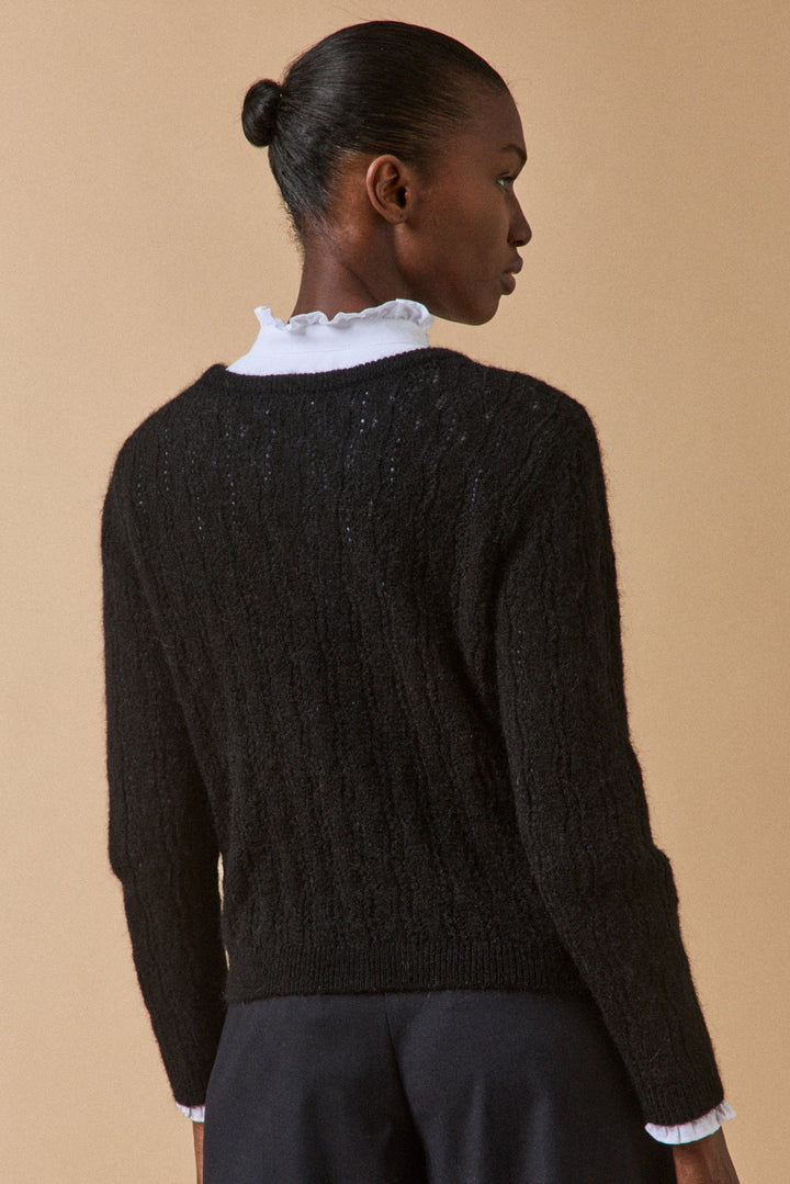 Florence | Gilet réversible en mélange de kid mohair