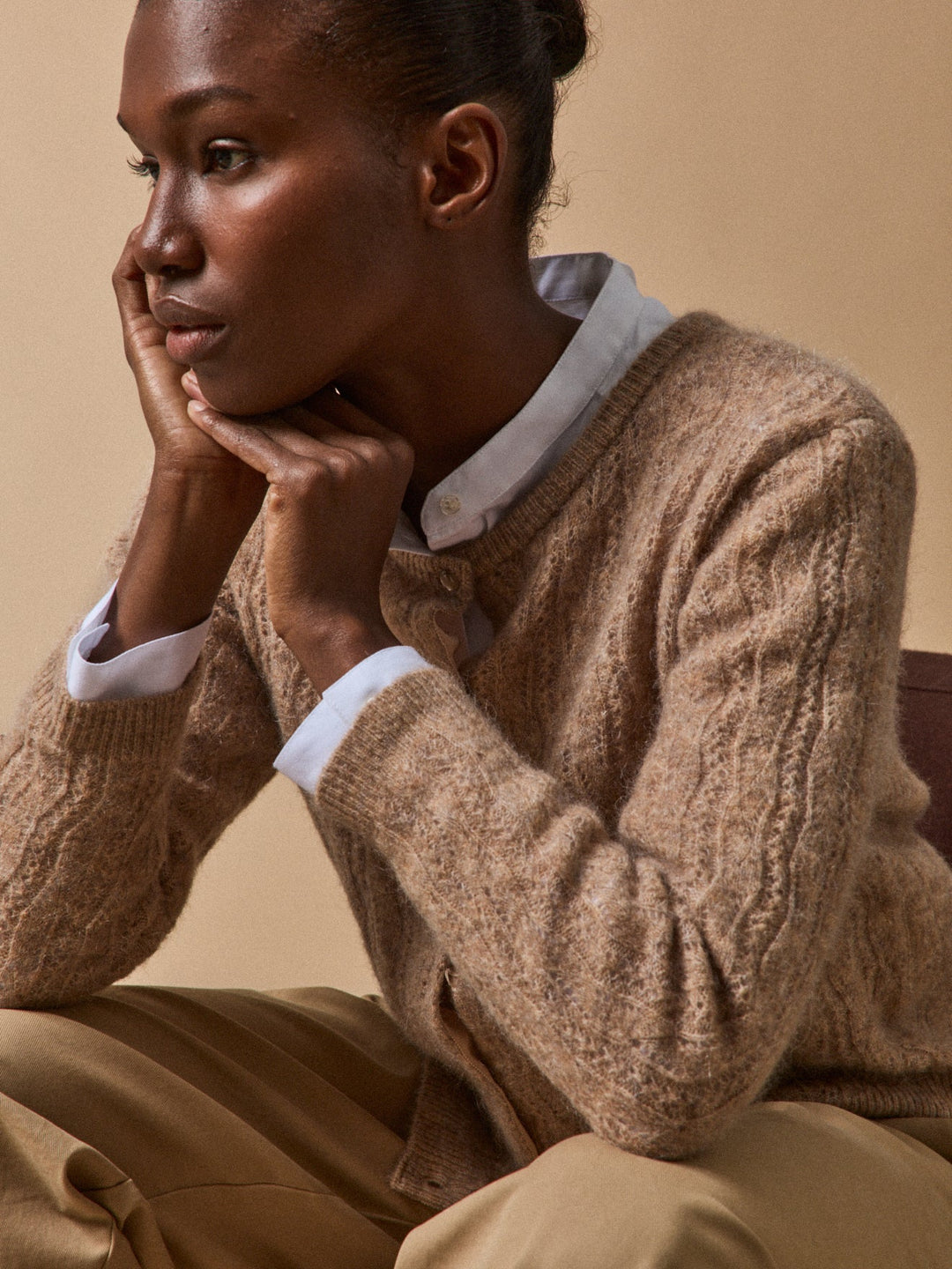 Margaux | Gilet réversible en kid mohair