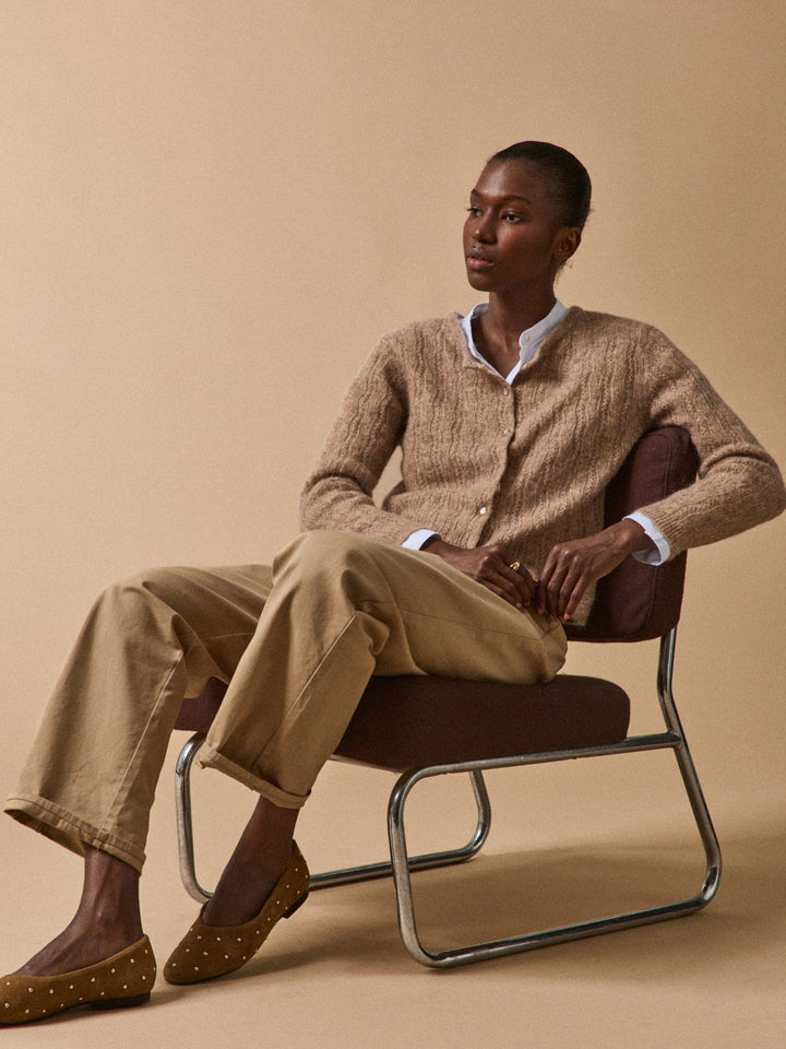 Margaux | Gilet réversible en kid mohair