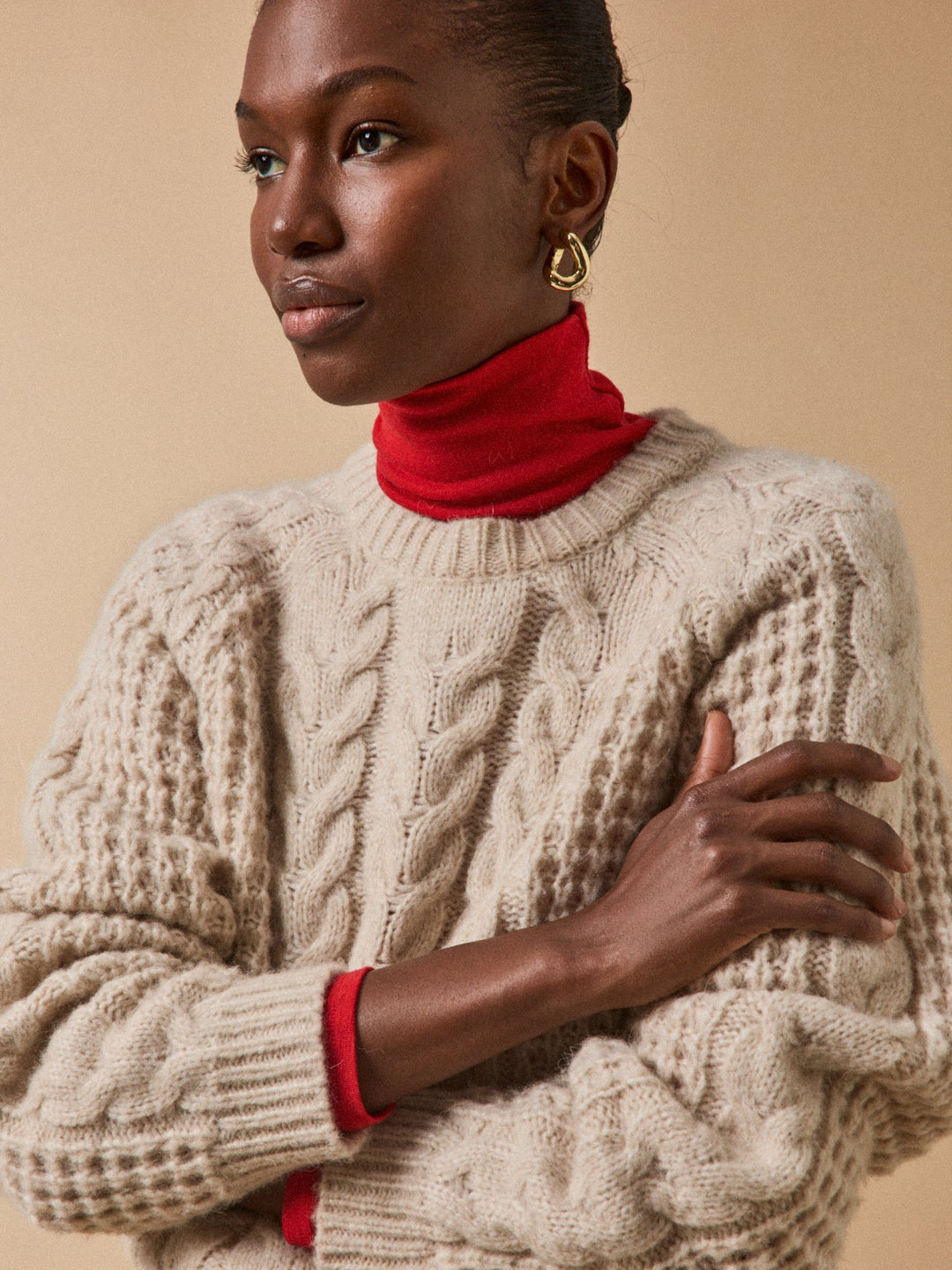 Camille | Pull torsadé en laine mérinos