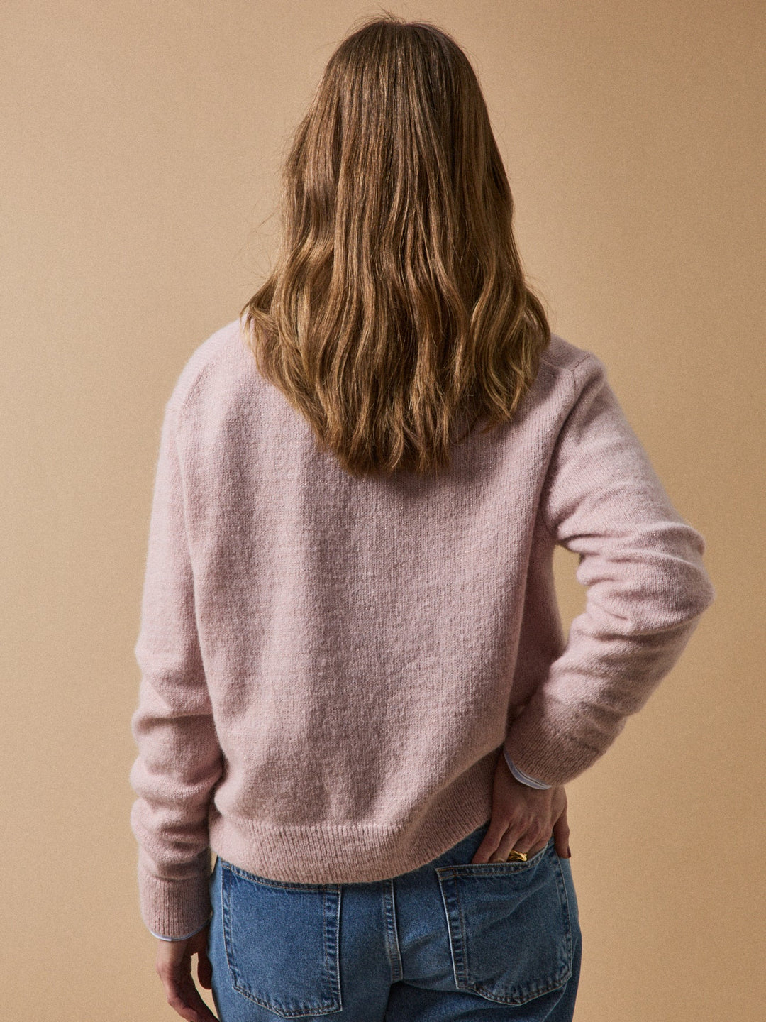Amandine | Gilet en maille irisée avec alpaga et laine