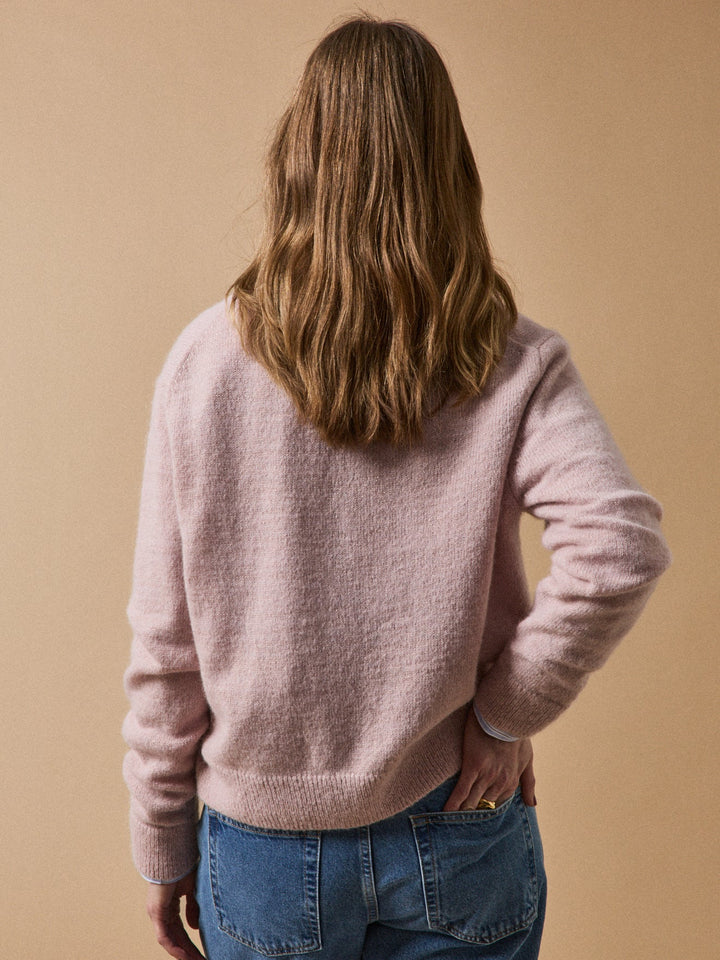 Amandine | Gilet en maille irisée avec alpaga et laine
