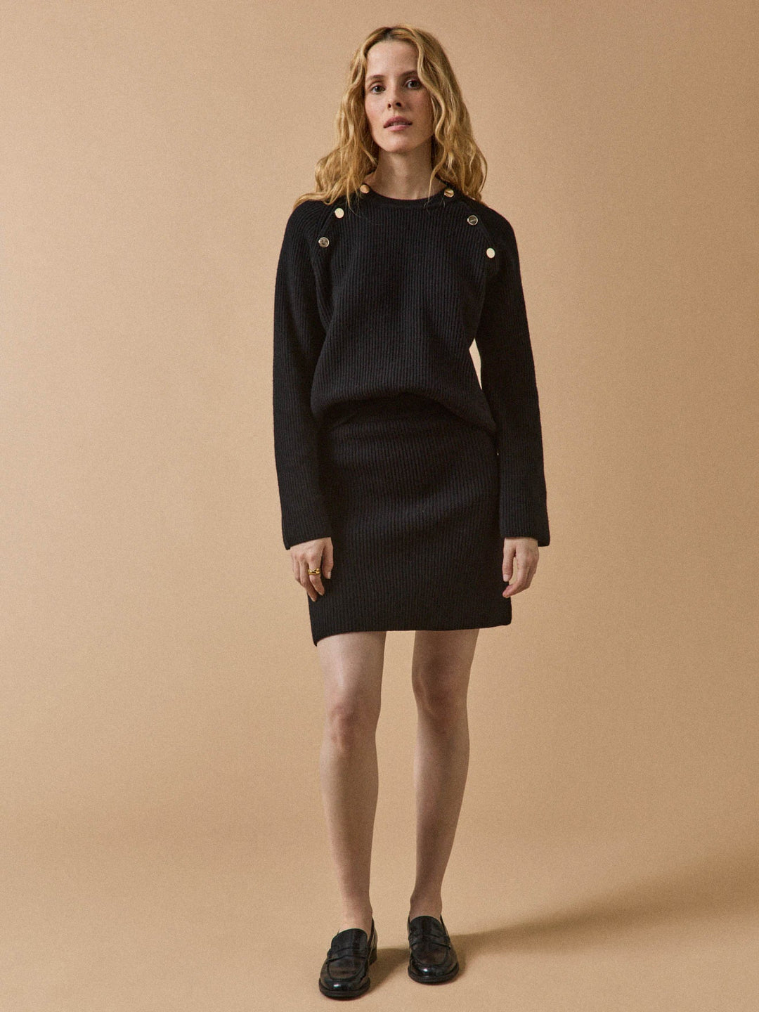 Camille | Pull en maille côtelée en laine