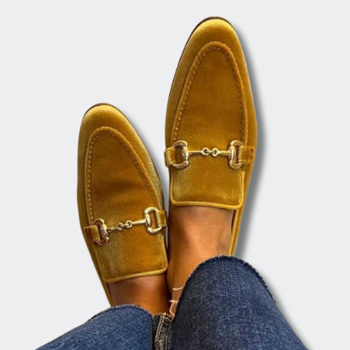 Agathe™ | Mocassins chic en velours