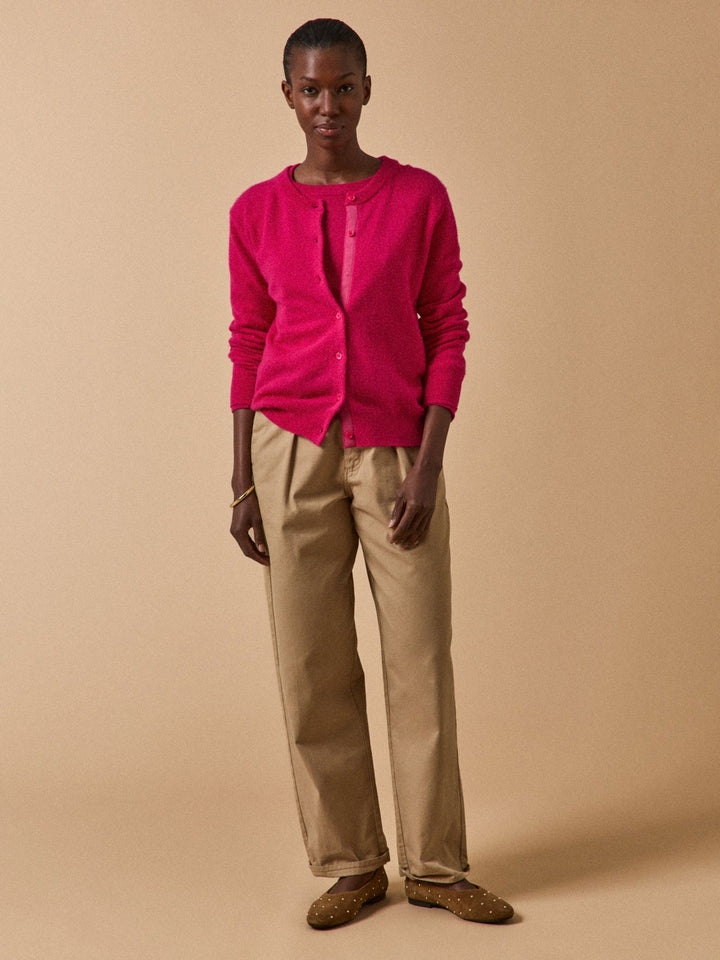 Clémence | Gilet boutonné en cachemire