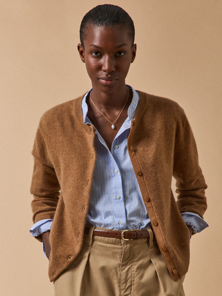 Amélie | Gilet boutonné en cachemire