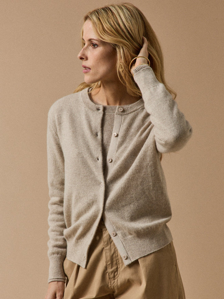 Florine | Gilet boutonné en cachemire