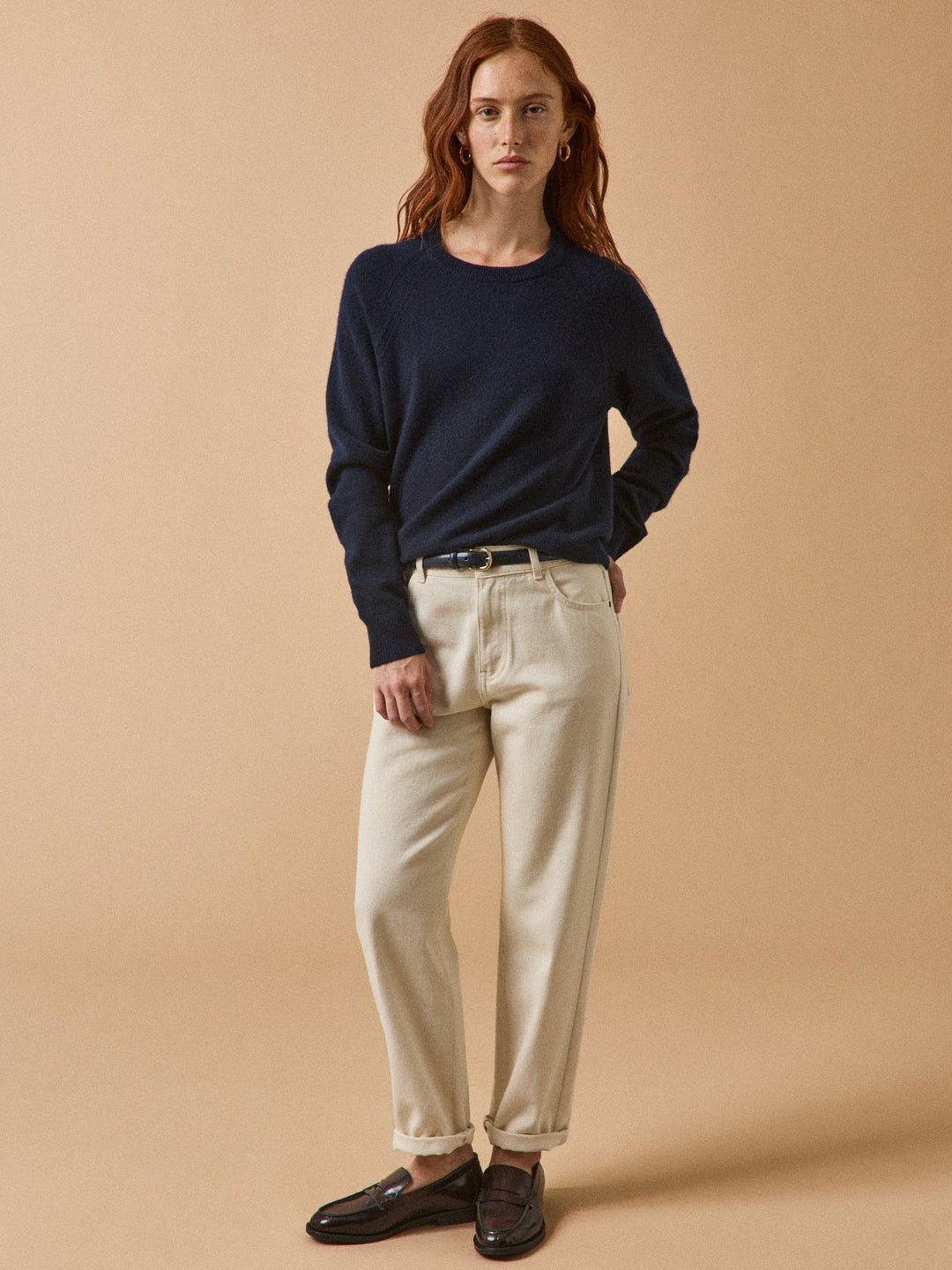 Élise | Pull en cachemire à col rond