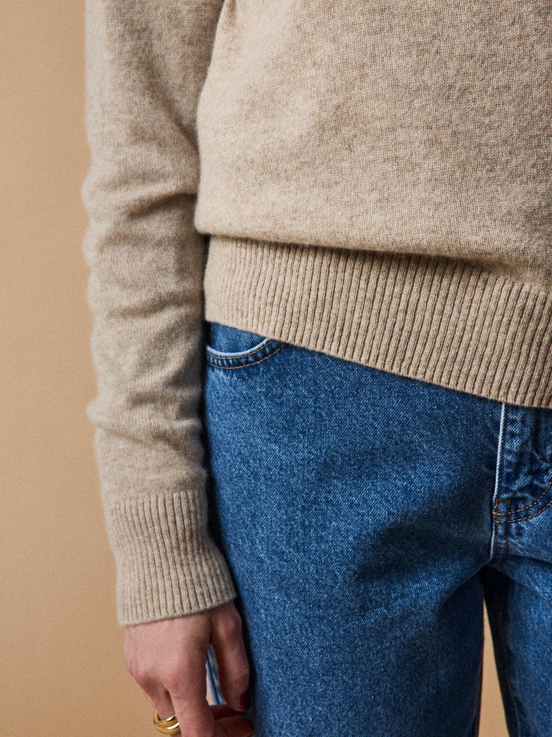 Solène | Pull col rond en cachemire