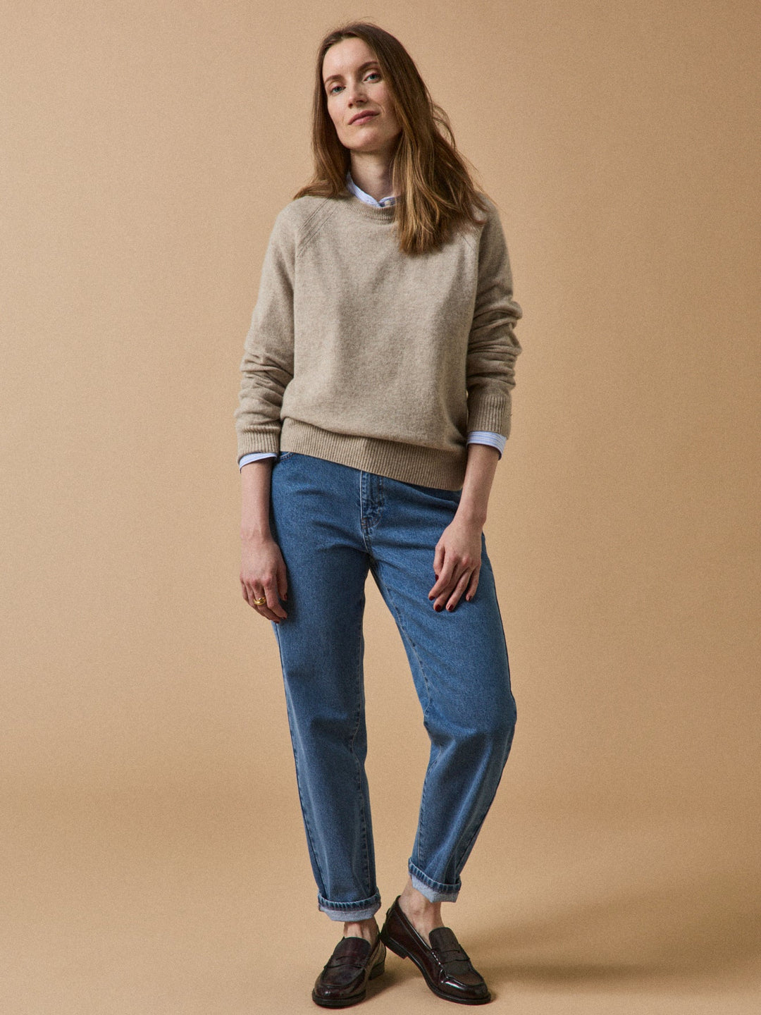 Solène | Pull col rond en cachemire