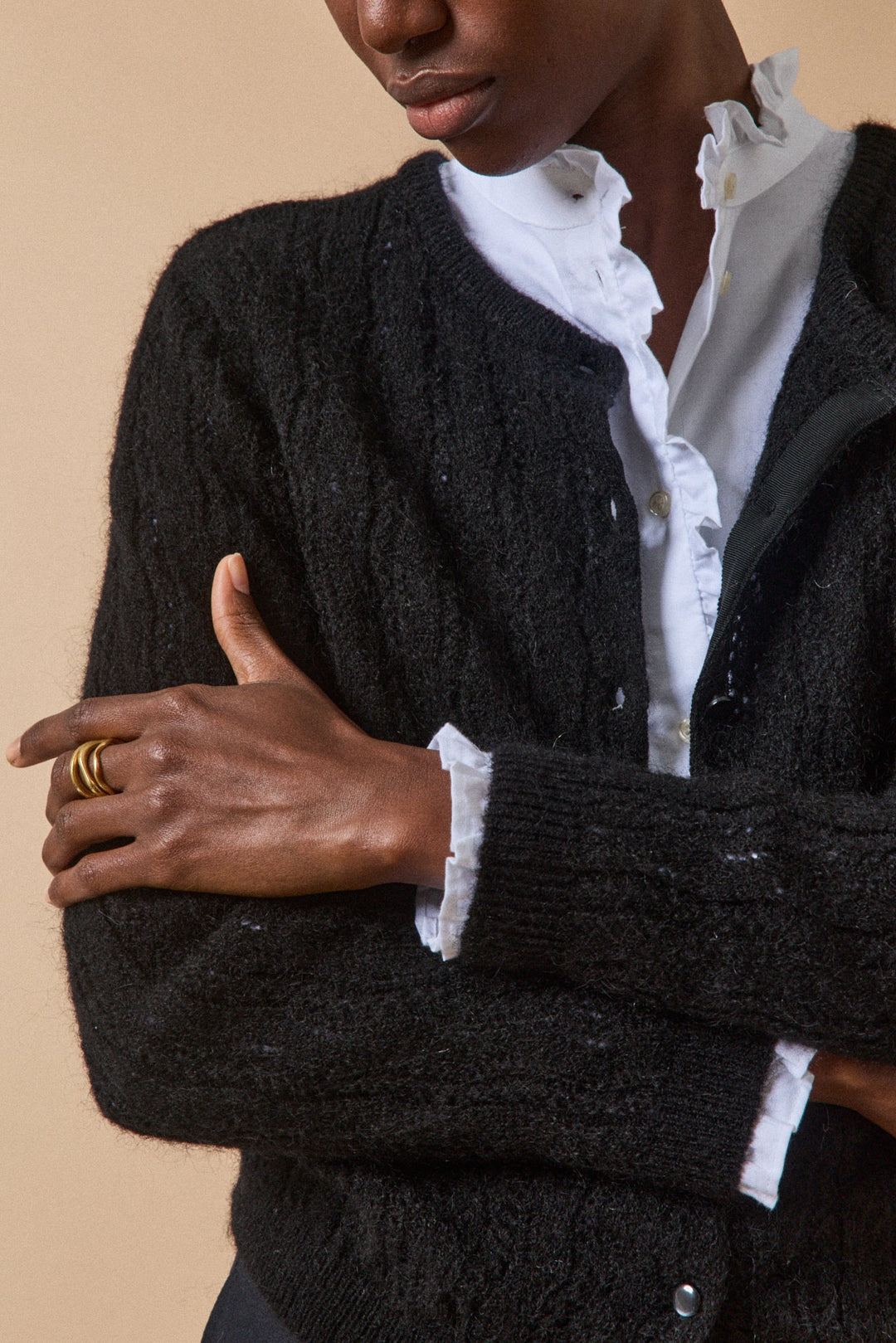 Florence | Gilet réversible en mélange de kid mohair