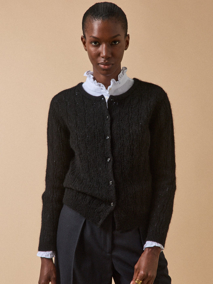 Florence | Gilet réversible en mélange de kid mohair