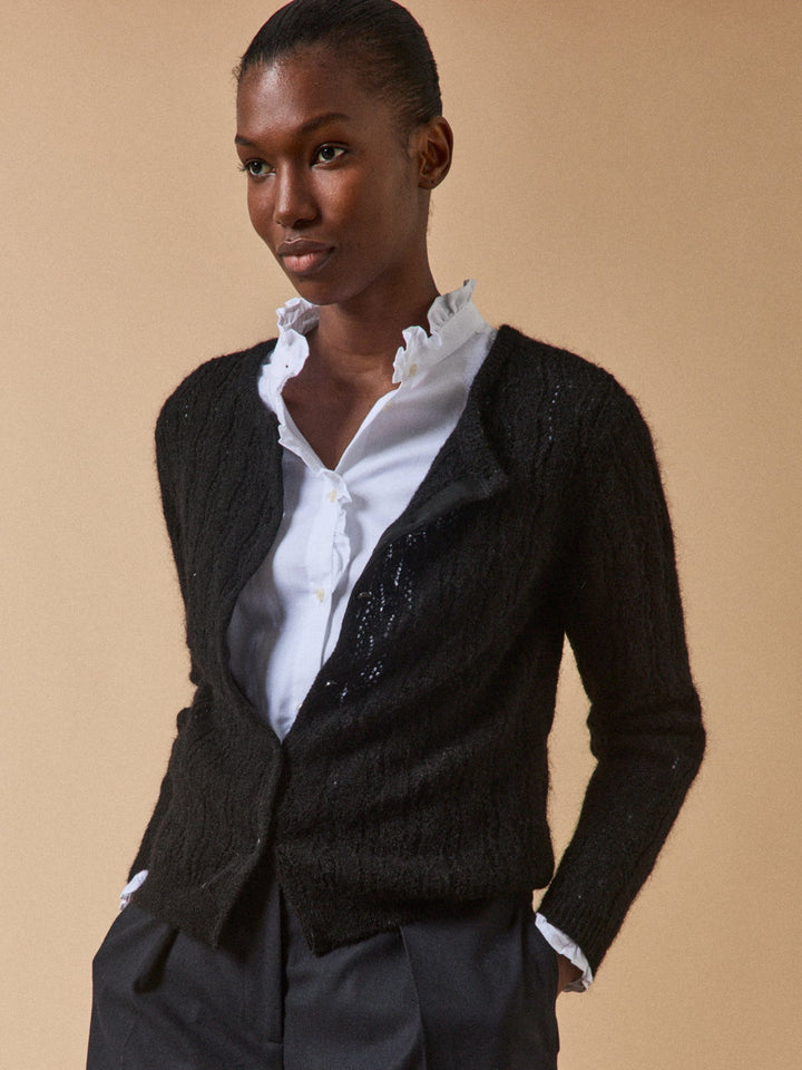 Florence | Gilet réversible en mélange de kid mohair