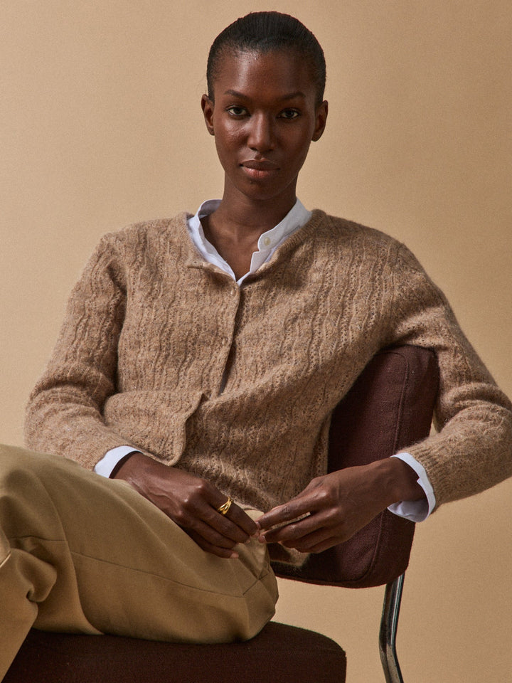 Margaux | Gilet réversible en kid mohair