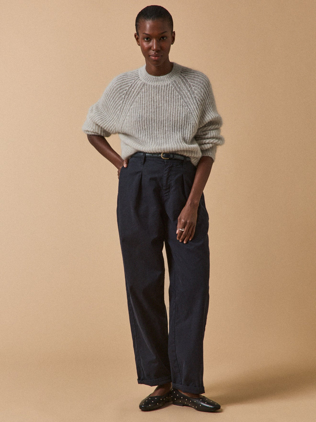 Aurélie | Pull à sequins en mohair et alpaga