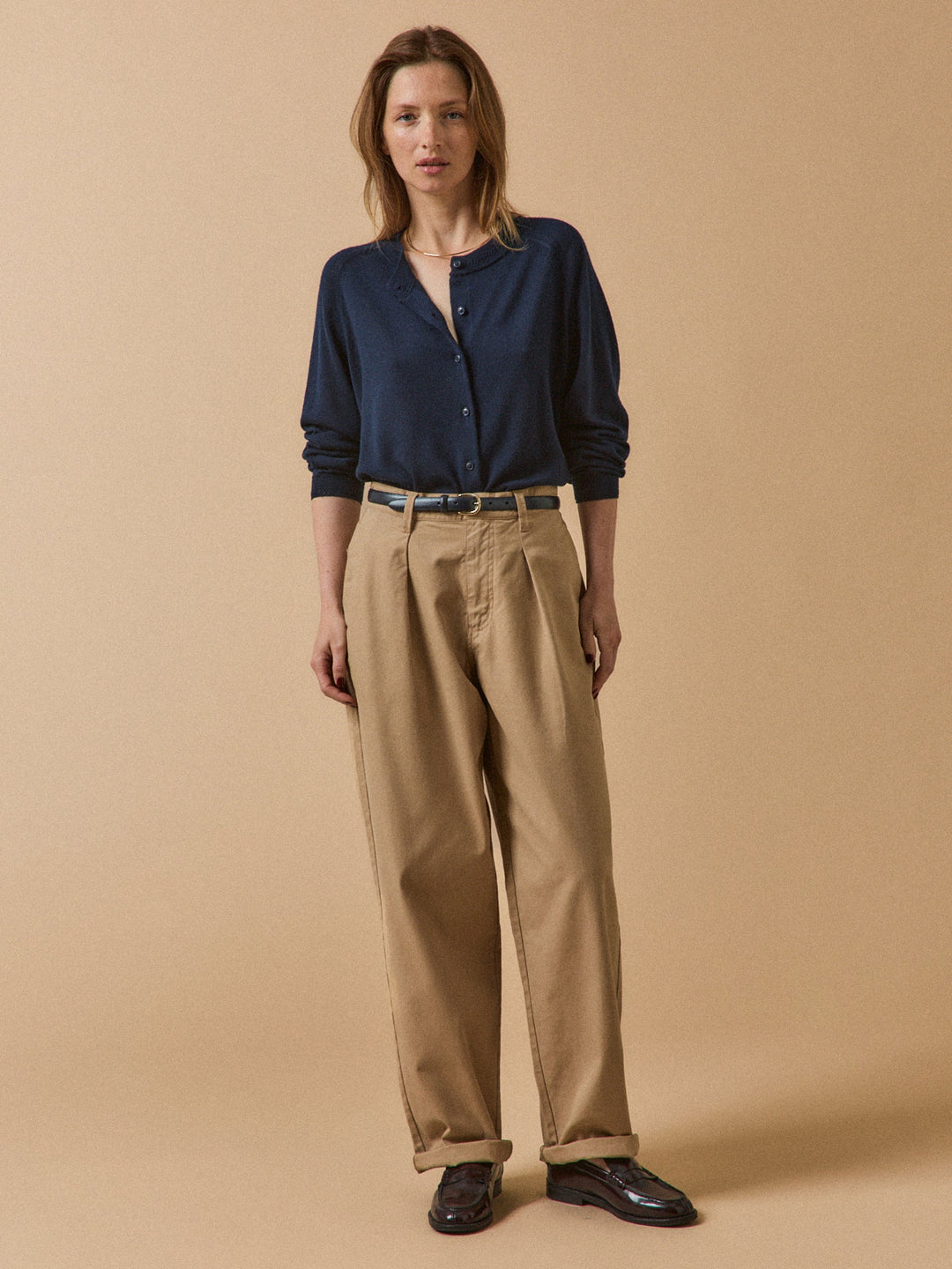 Adèle | Gilet boutonné en laine mérinos RWS*