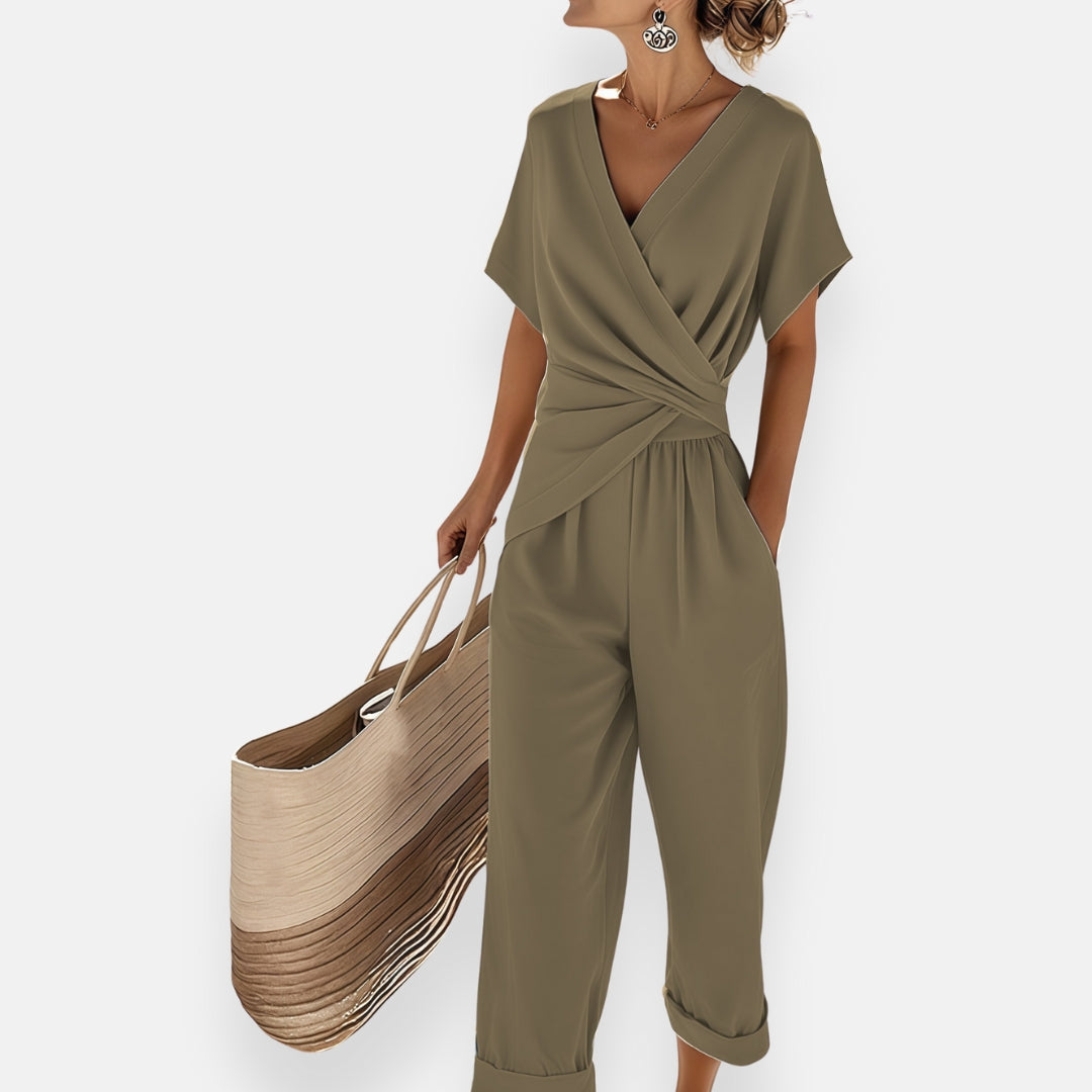 Silvane™ - Elegant Jumpsuit med Omslagsdesign