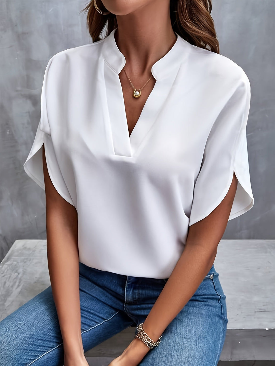 Vivi™ - Elegant Lätt Blus för Kvinnor