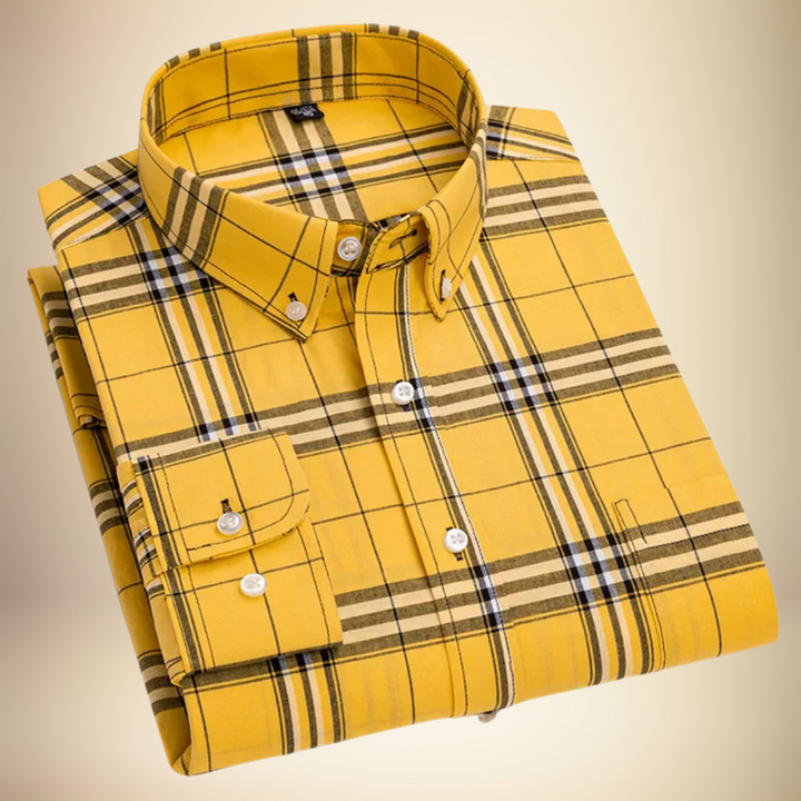 Elias™ – Klassisk Stilren Rutig Herrskjorta