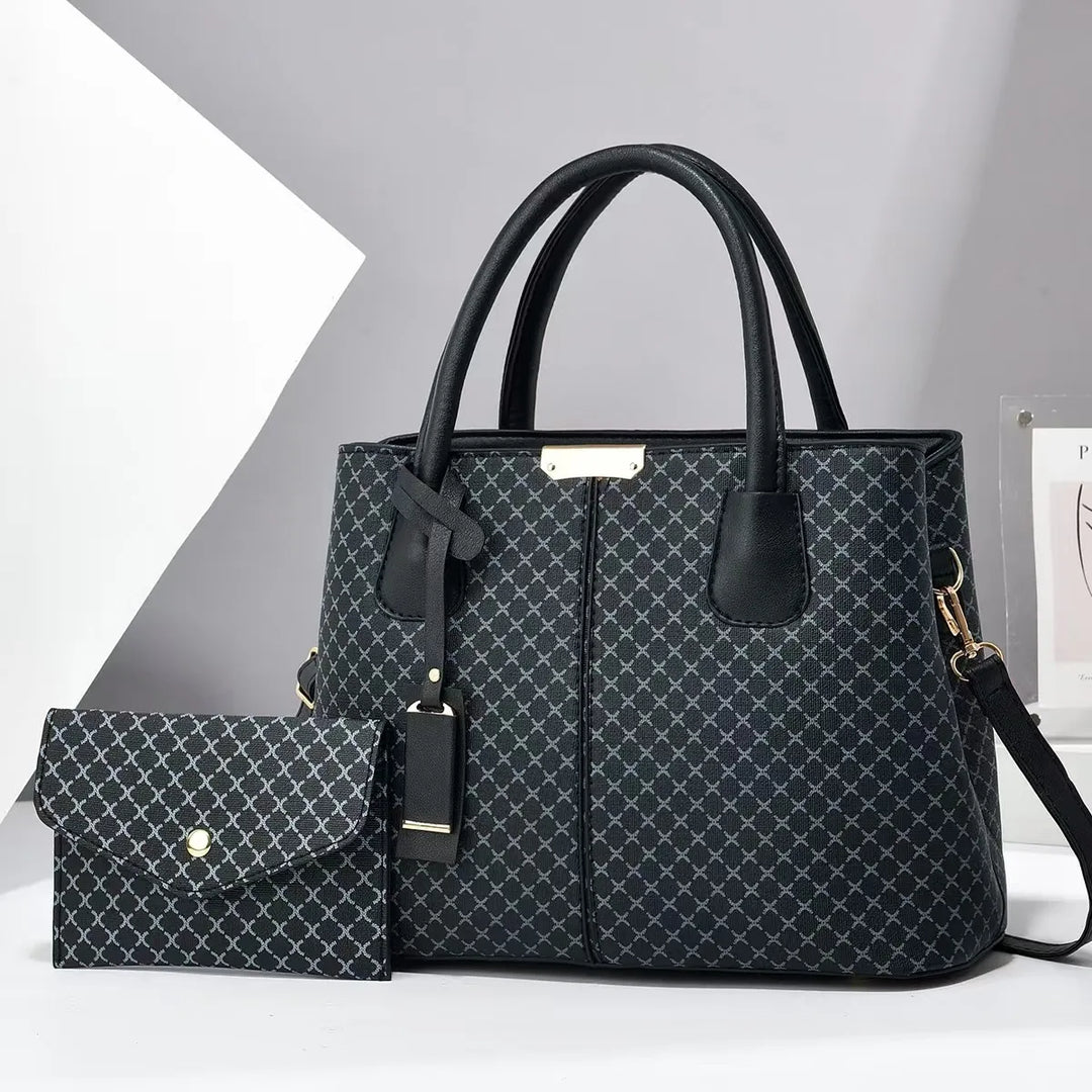 Amelia - Stilig Chic 2-delad Väska Set