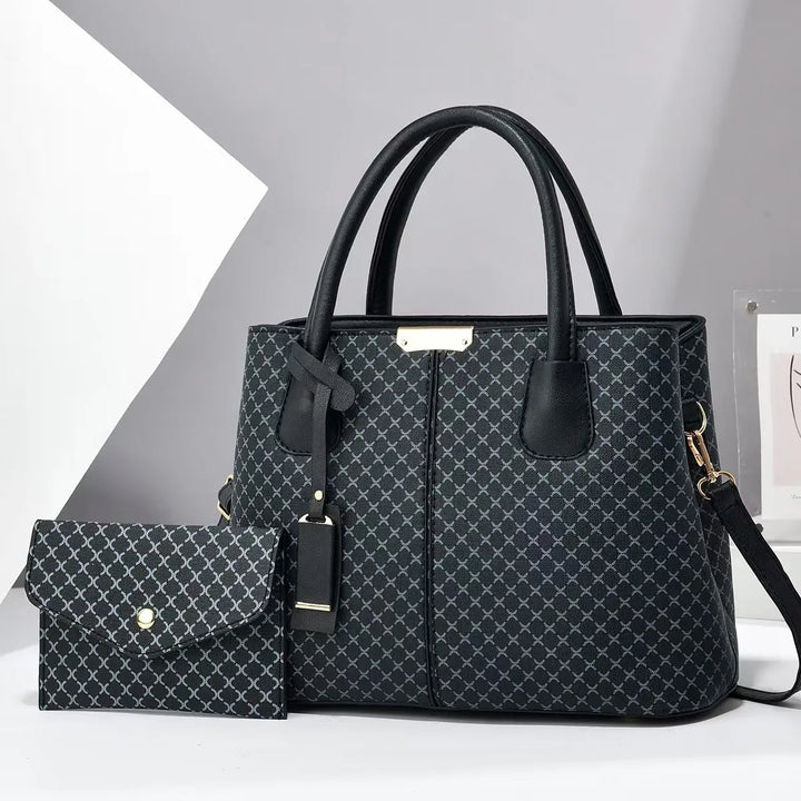 Amelia - Stilig Chic 2-delad Väska Set