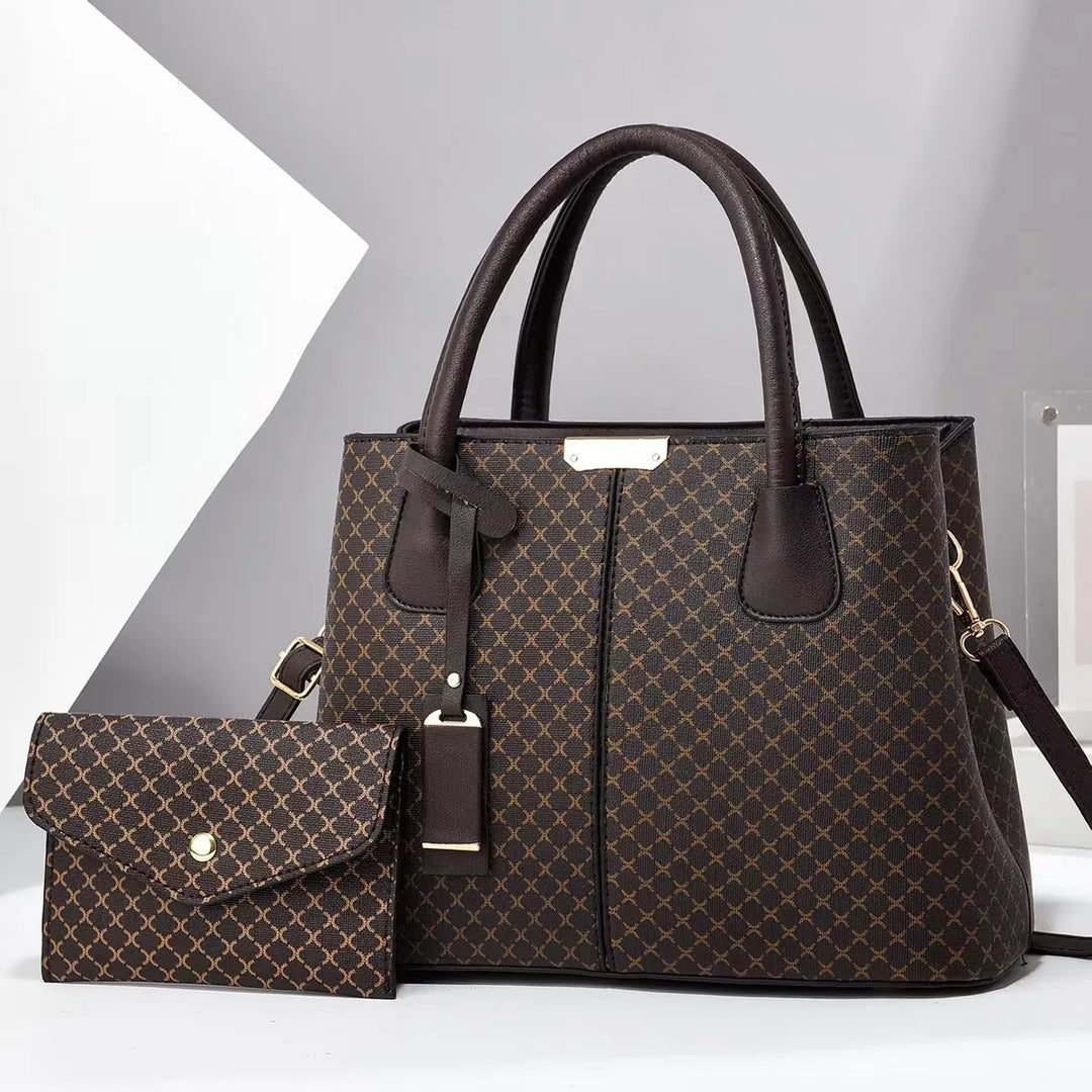 Amelia - Stilig Chic 2-delad Väska Set