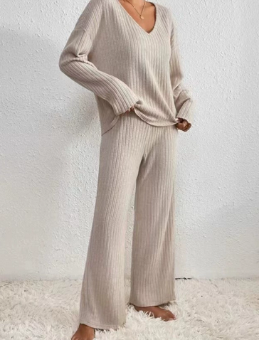 Stella™ - V-ringad Luftig och Bekväm Tvådelad Set