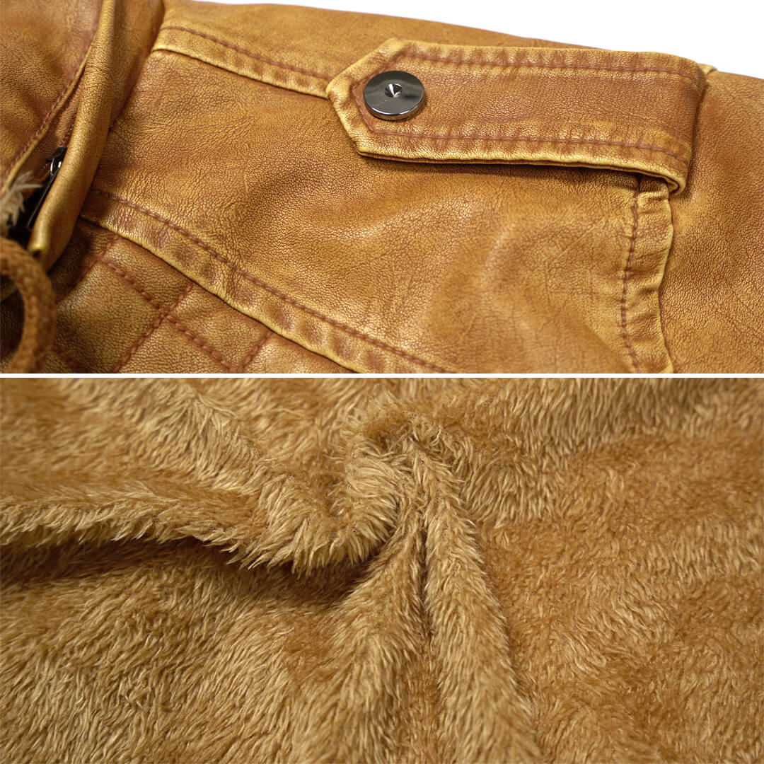 Maxence | Veste en Cuir de Luxe avec Capuche Amovible