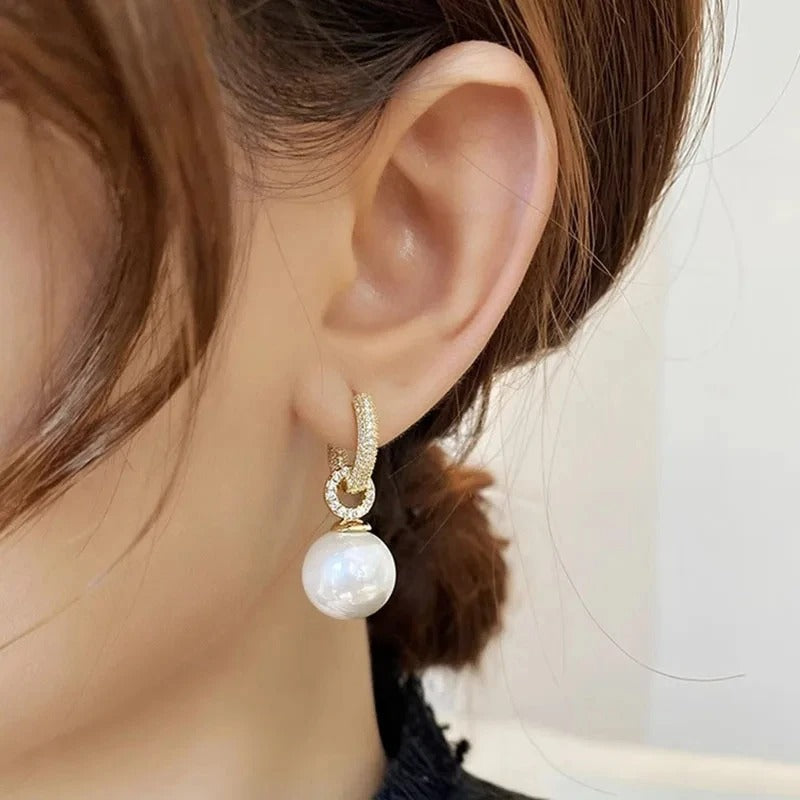 Boucles d'oreilles en perles élégantes